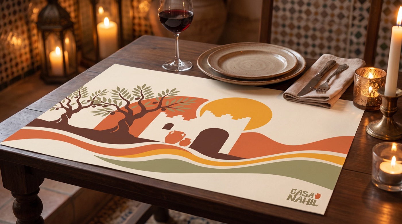 Le set de table illustré Casa Nahil